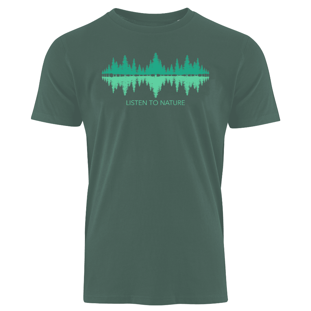 LISTEN TO NATURE - Bio Herren Shirt