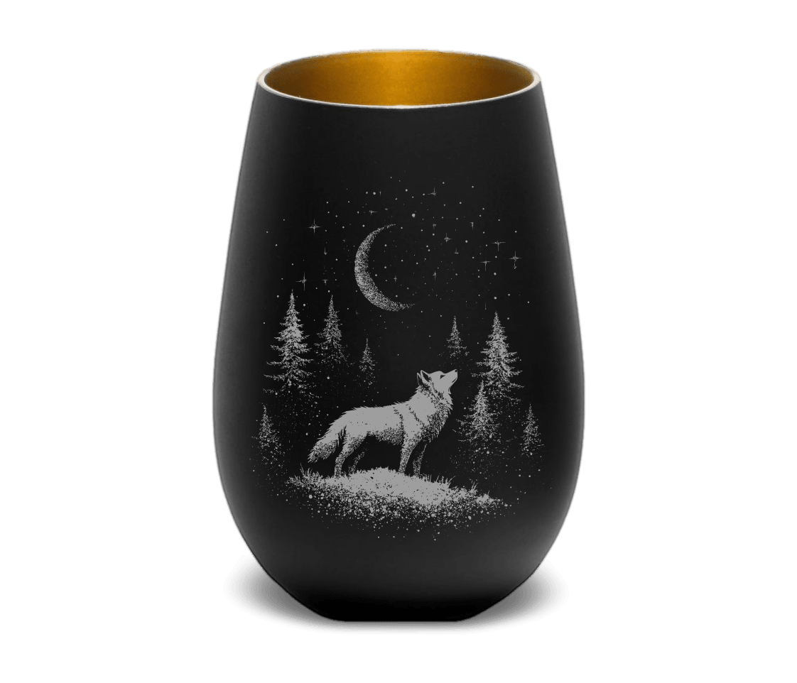 Windlicht Nachtwolf