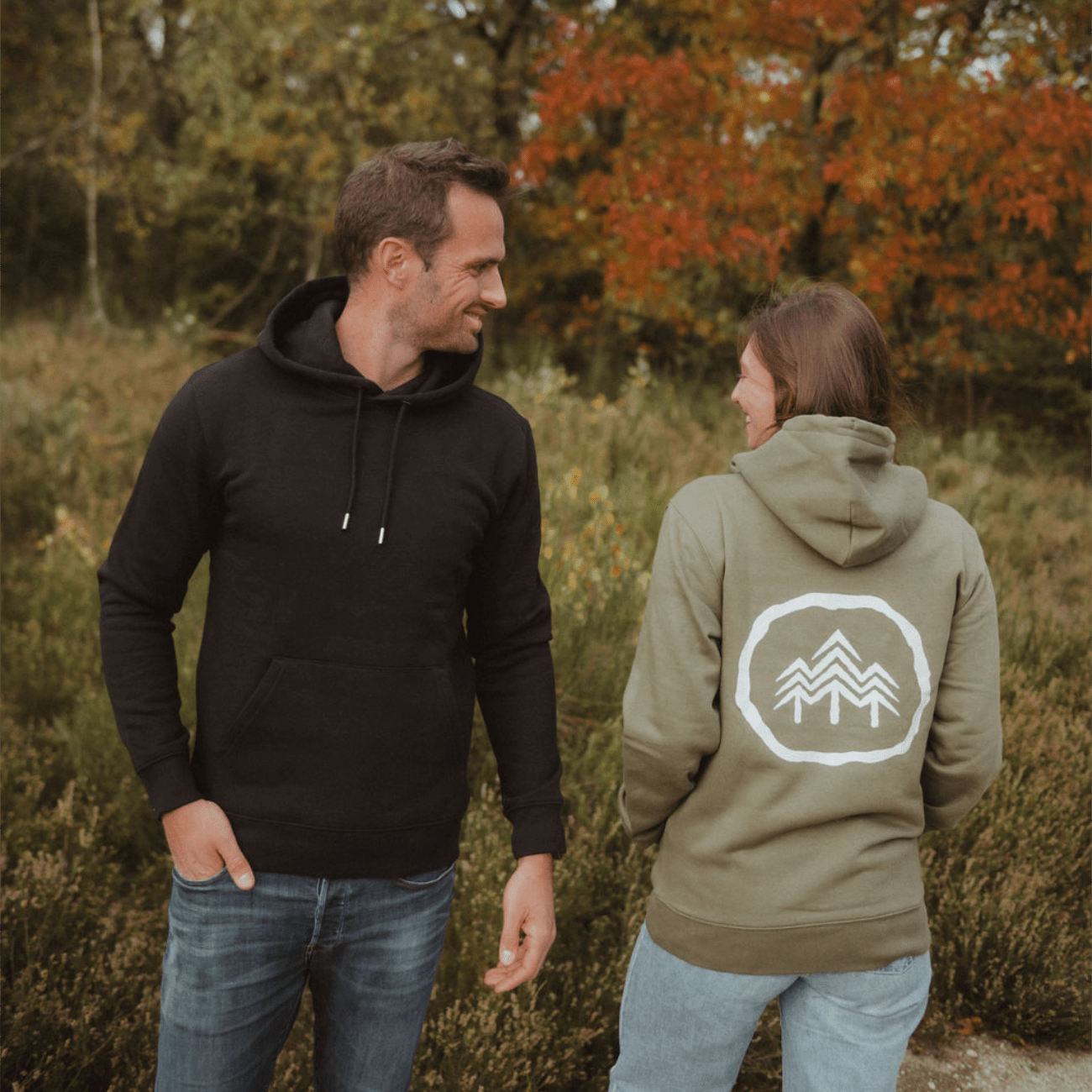 LOGO Backprint - Bio Unisex Hoodie (PREMIUM)