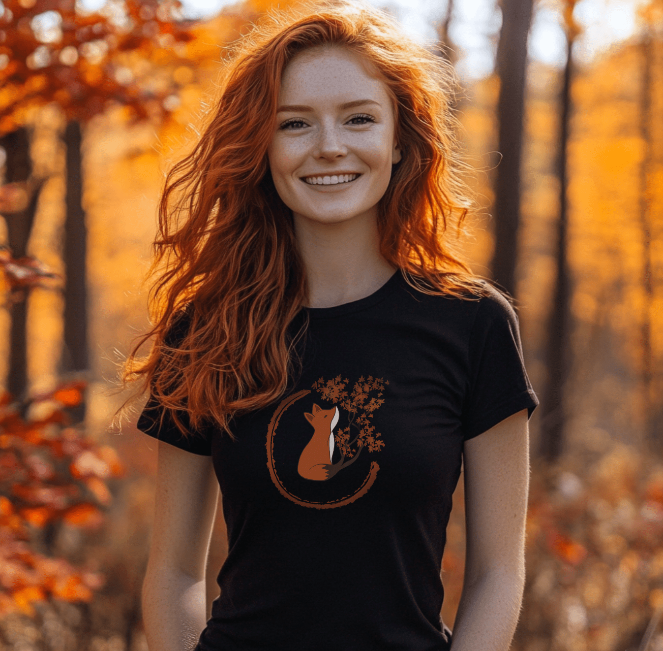 HERBSTFUCHS - Bio Damen Shirt