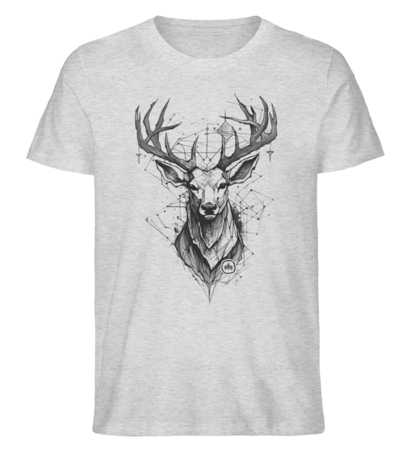 Hirsch Skizze - Herren Premium Organic Shirt