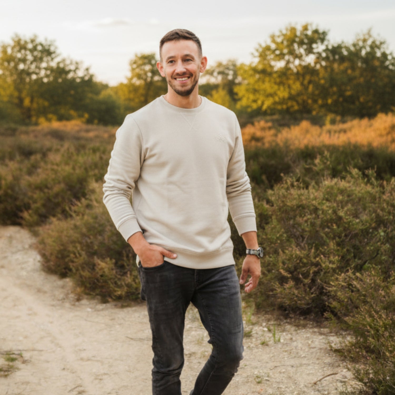 Holzbrüder® Unisex Sweatshirt meliert "Cedar"