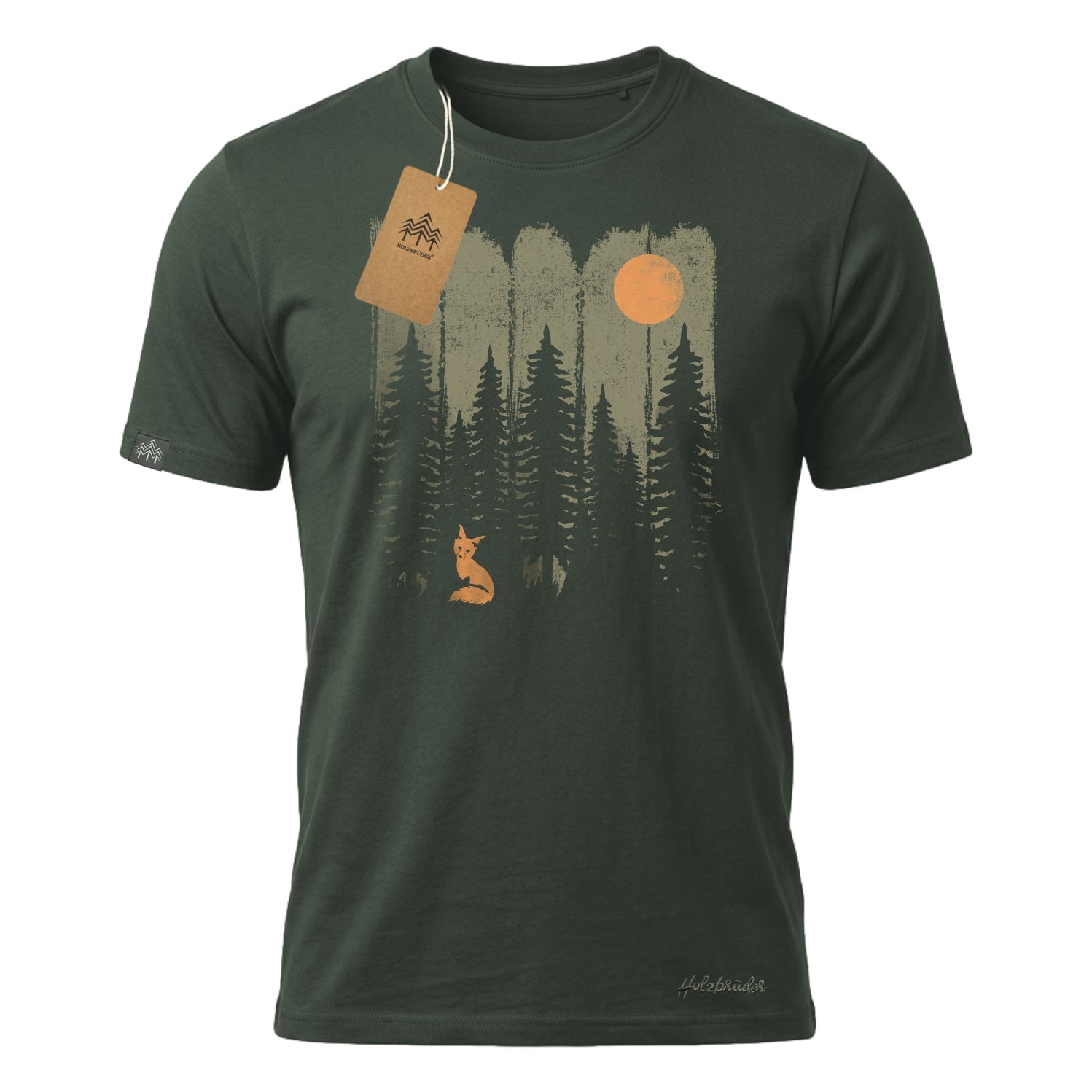 Holzbrüder® Originals - Fuchs Im Wald Bio Herren Shirt