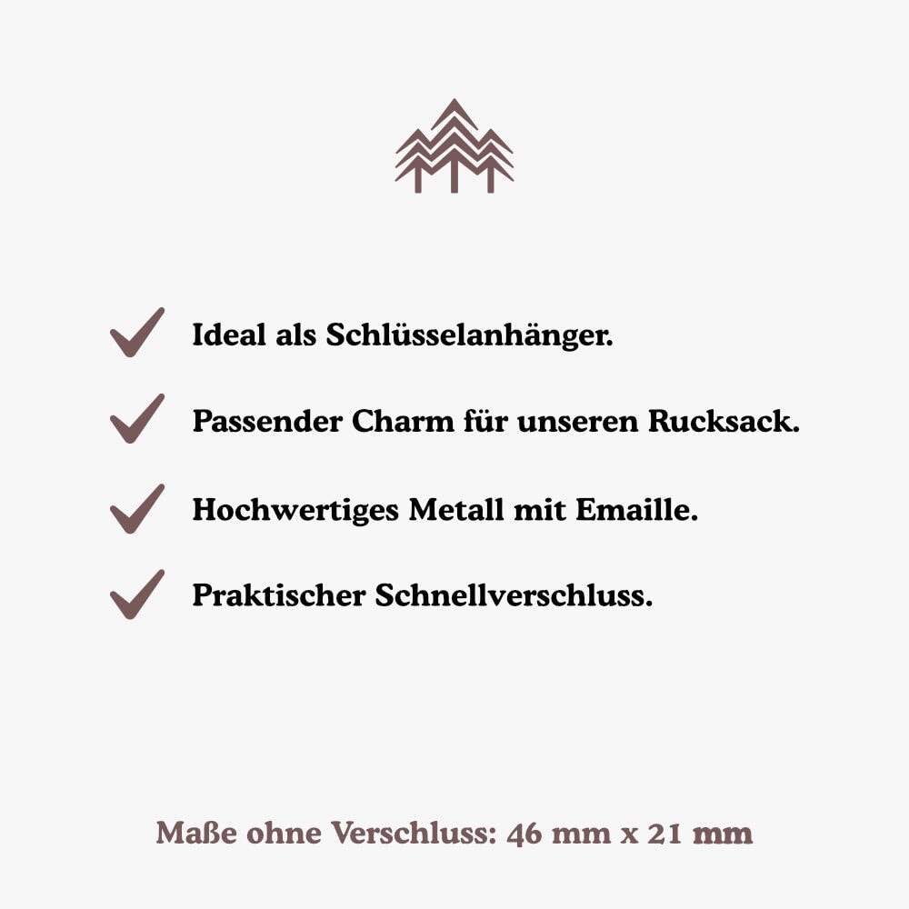 Emaille Anhänger - Fährte