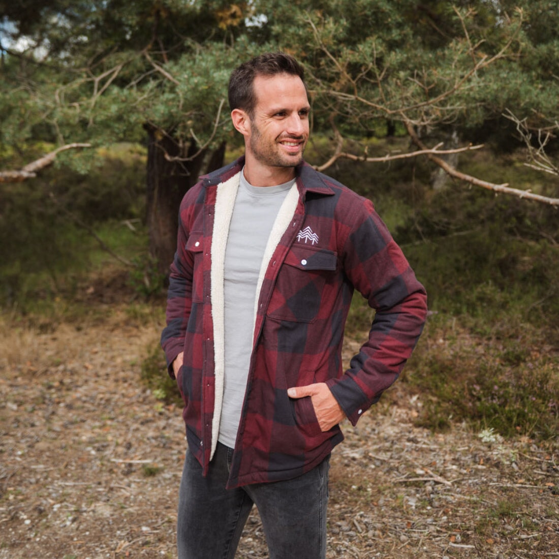 Holzbrüder® Flanelljacke – Outlander (Red-Timber)