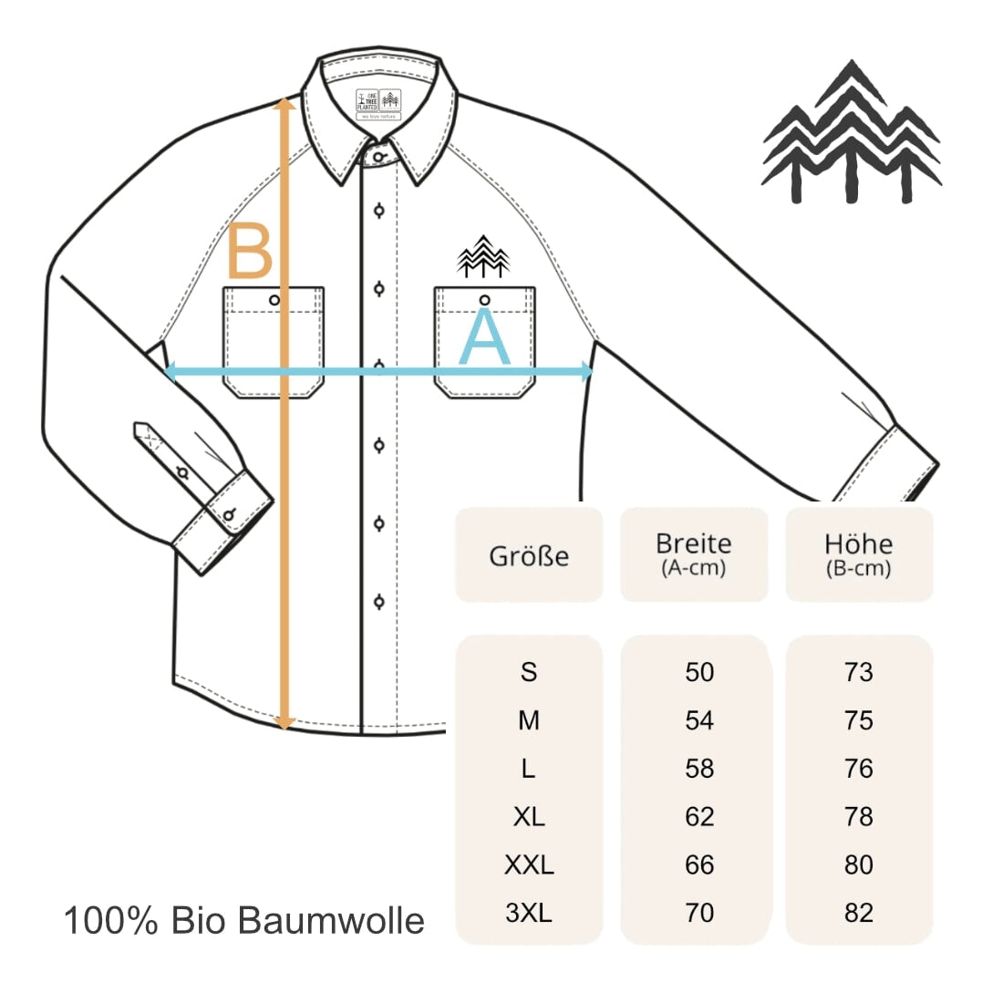 Holzbrüder® Unisex Flanellhemd - grey/black