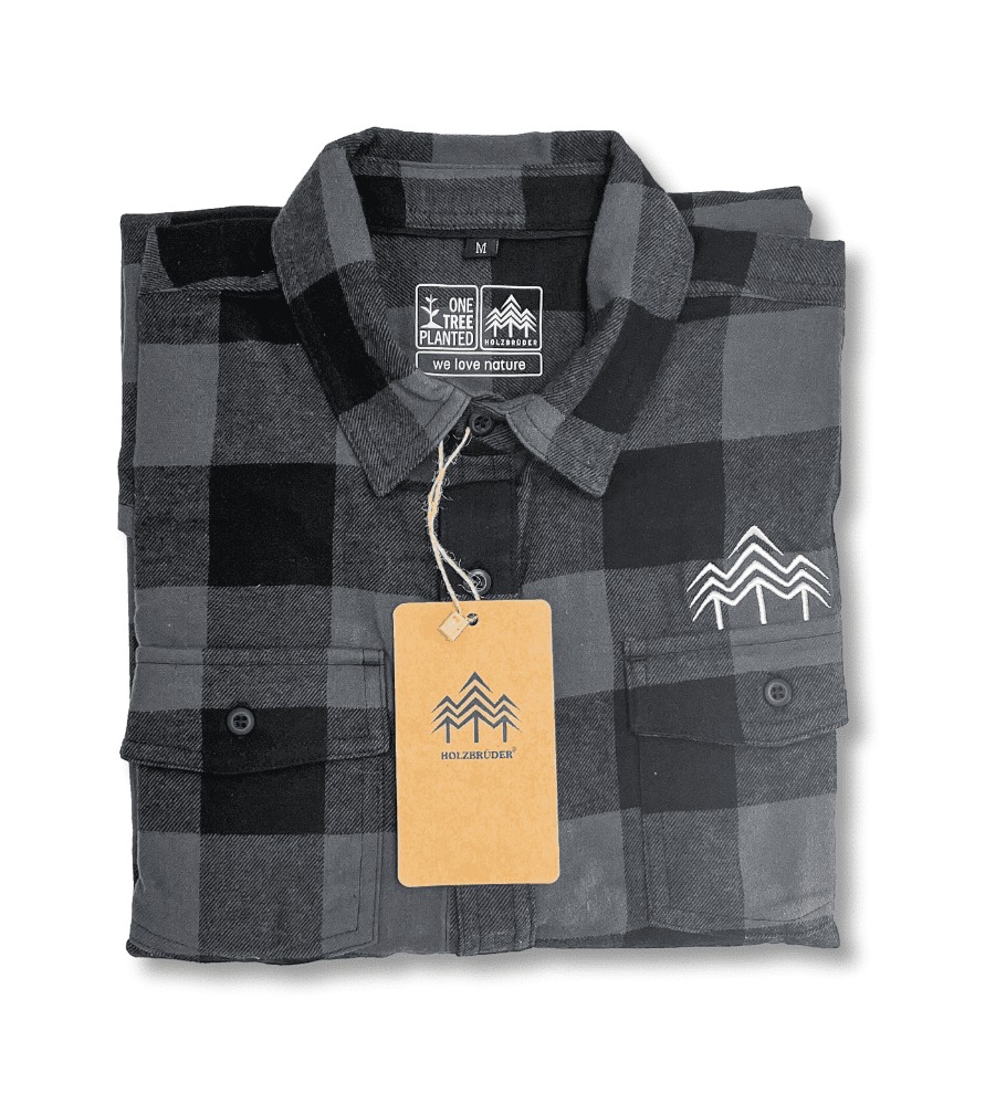 HOLZBRÜDER® - Unisex Flanellhemd mit Stick