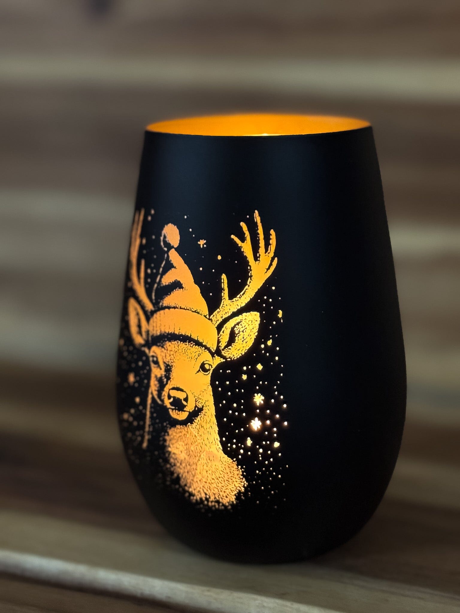 Windlicht Weihnachtshirsch