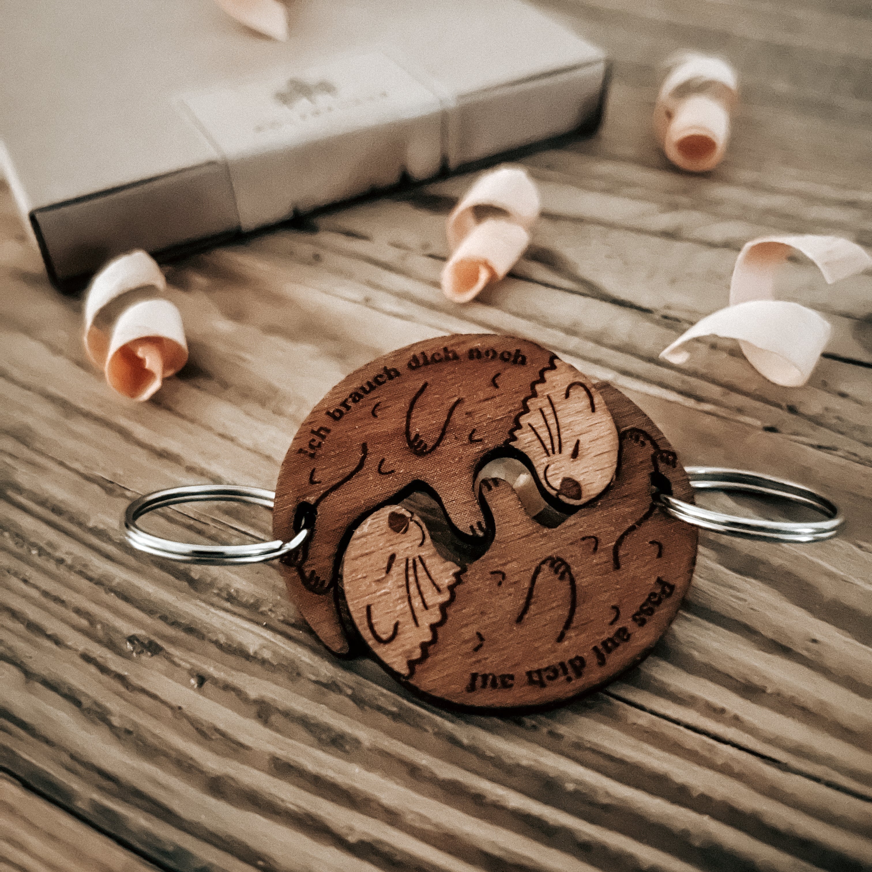 Otter Partner - Schlüsselanhänger (2 Anhänger)