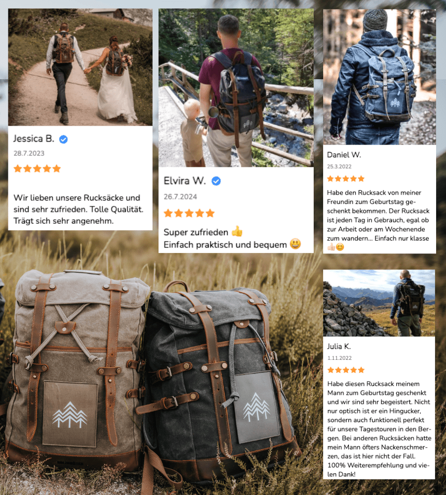 Rucksack mit Patch (🌲)