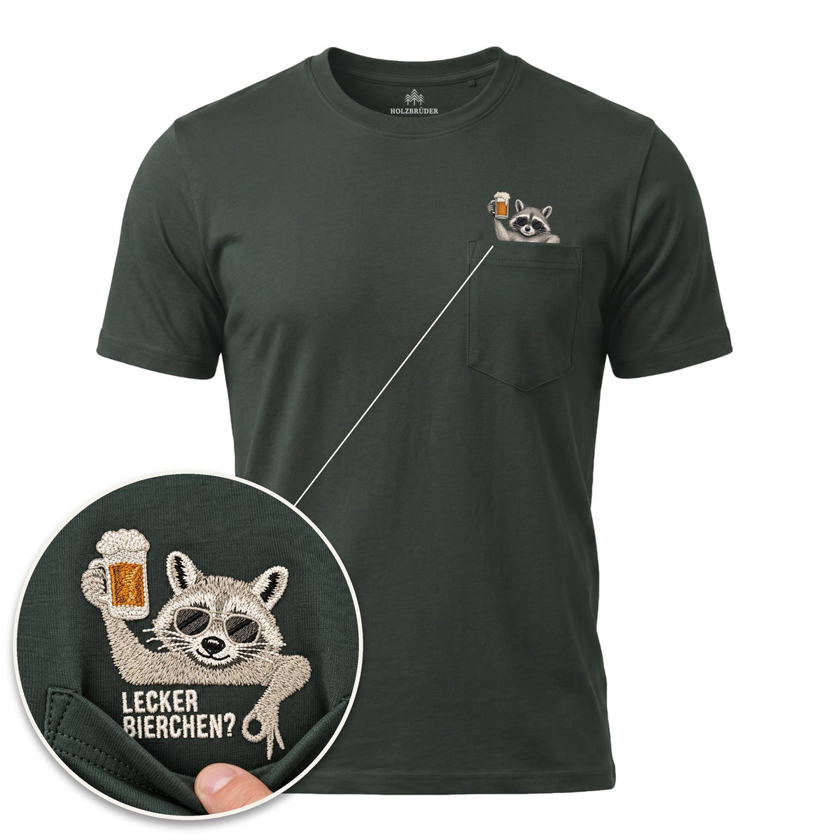Pockets - Lecker Bierchen - Bio Herren Shirt