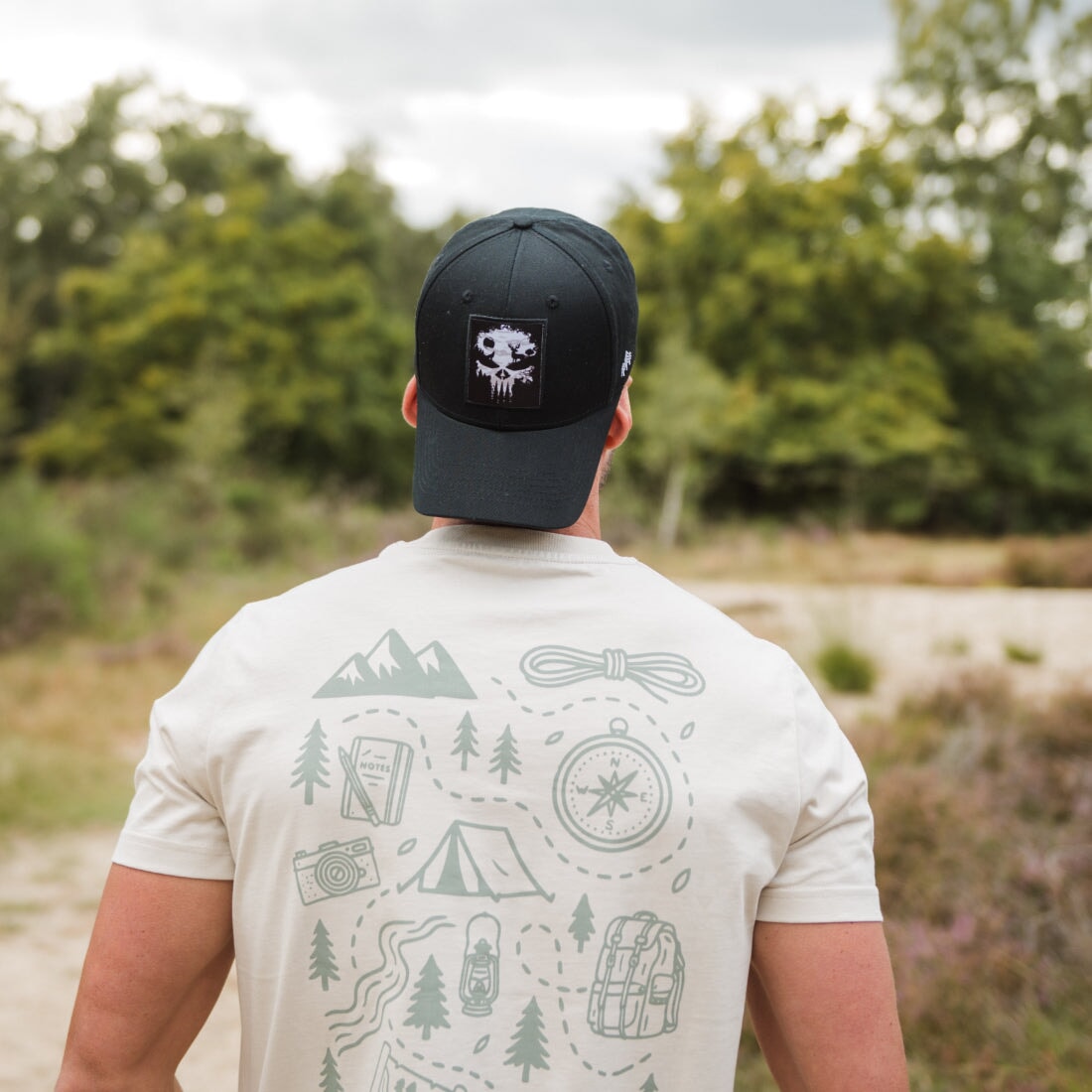 HB® Baseball Cap - Nature Skull black