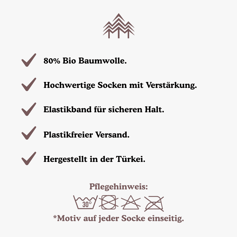 Bio Crew Socken - Kleiner Waschbär