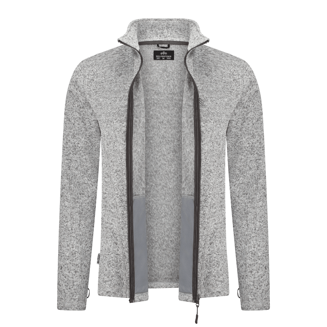 HOLZBRÜDER® Strickfleece Jacke / grey (🌲)