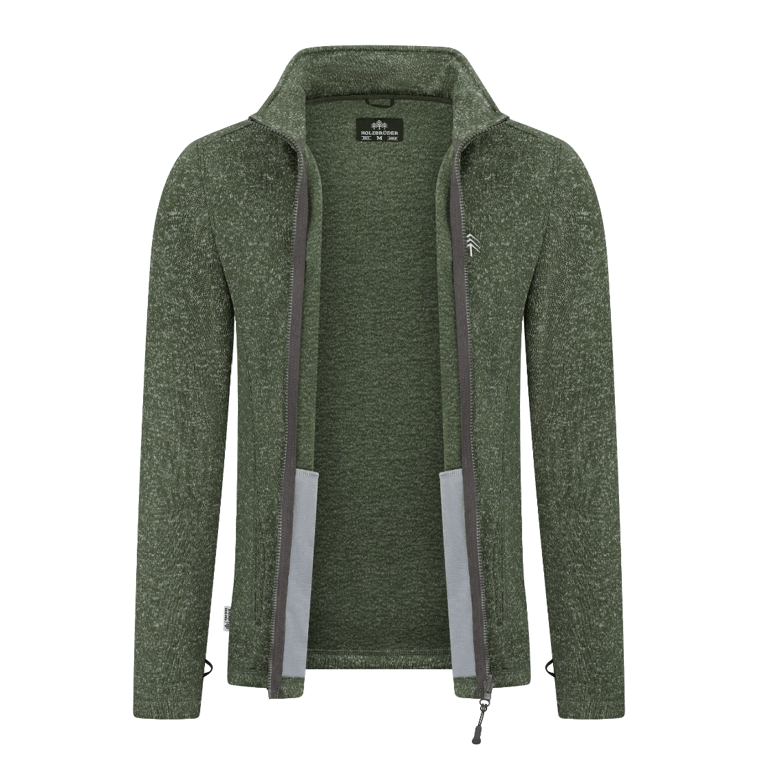 HOLZBRÜDER® Strickfleece Jacke / green (🌲)