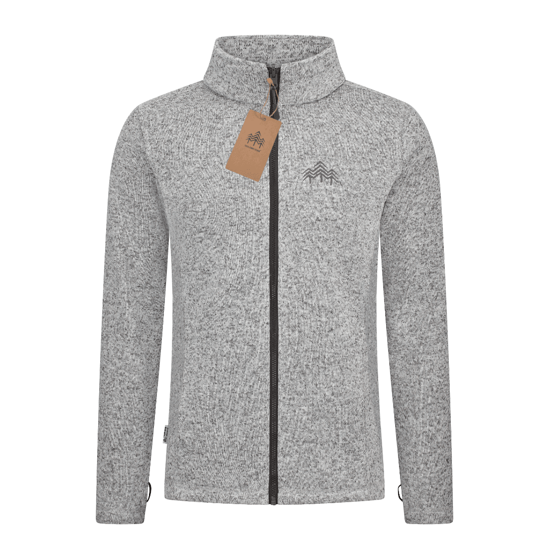 HOLZBRÜDER® Strickfleece Jacke / grey (🌲)