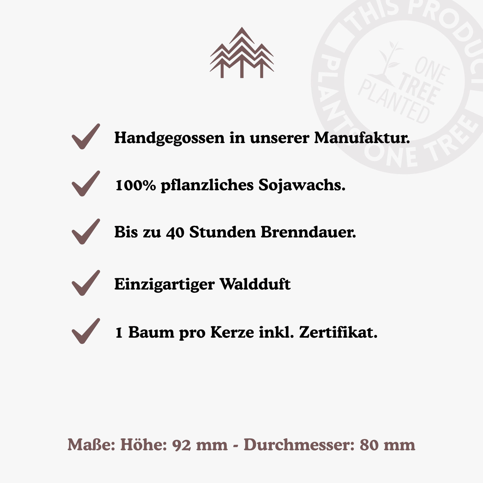 Waldluft Kerze (🌲)