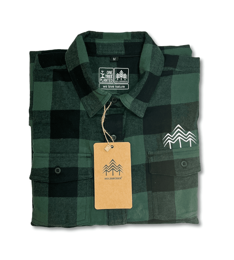 HOLZBRÜDER® - Unisex Flanellhemd mit Stick