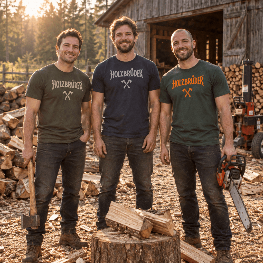 Holzbrüder® Originals - Axt Logo Bio Herren Shirt
