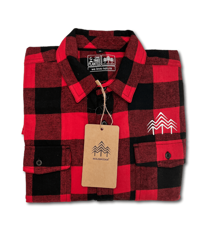 HOLZBRÜDER® - Unisex Flanellhemd mit Stick