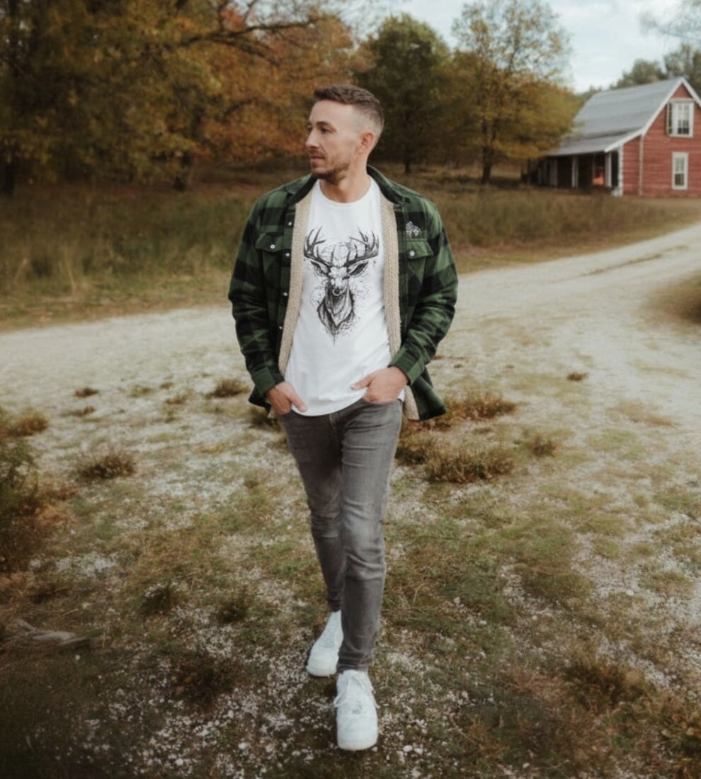 Holzbrüder® Flanelljacke – Outlander (Green-Pine)