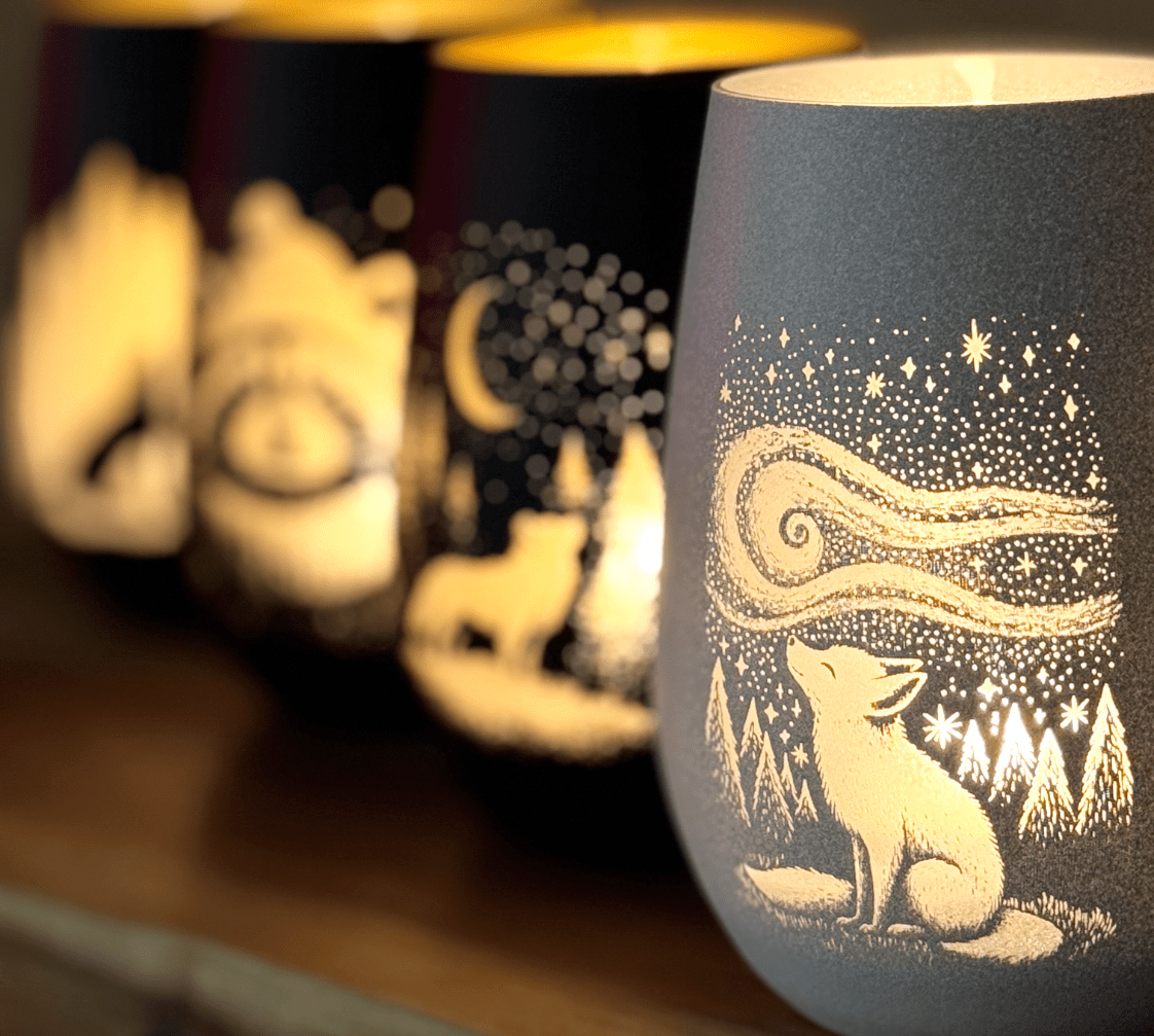 Windlicht Sternennacht