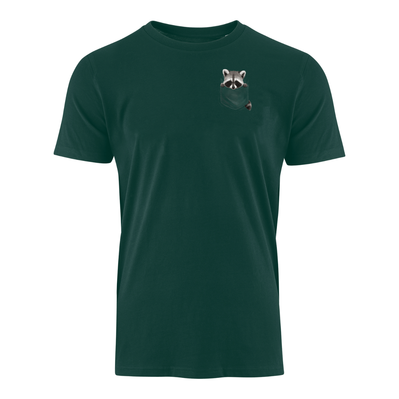 Waschbär Tasche - Bio Herren Shirt