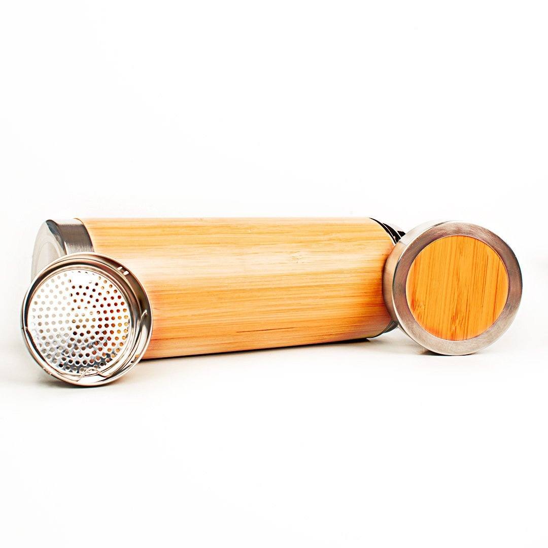 Blumenfuchs - Bambus Thermoskanne