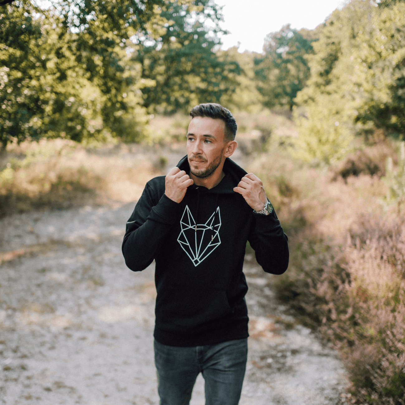 Geo Fuchs - Bio Unisex Hoodie (Premium)