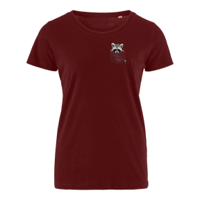 Waschbär Tasche - Bio Damen Shirt