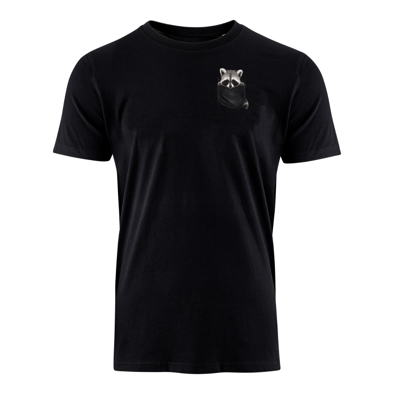 Waschbär Tasche - Bio Herren Shirt
