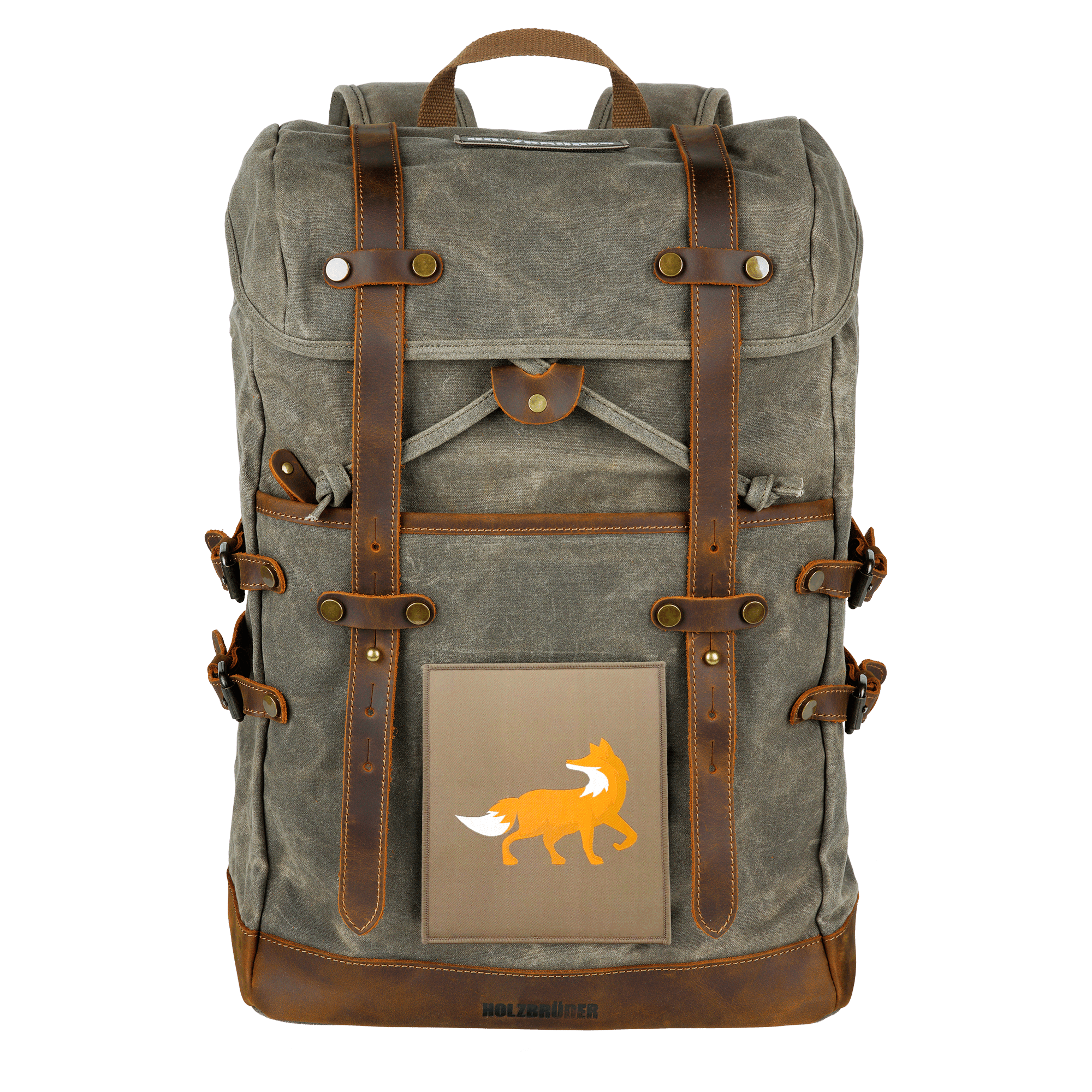 BIG PATCH Fuchs (olivgrau)