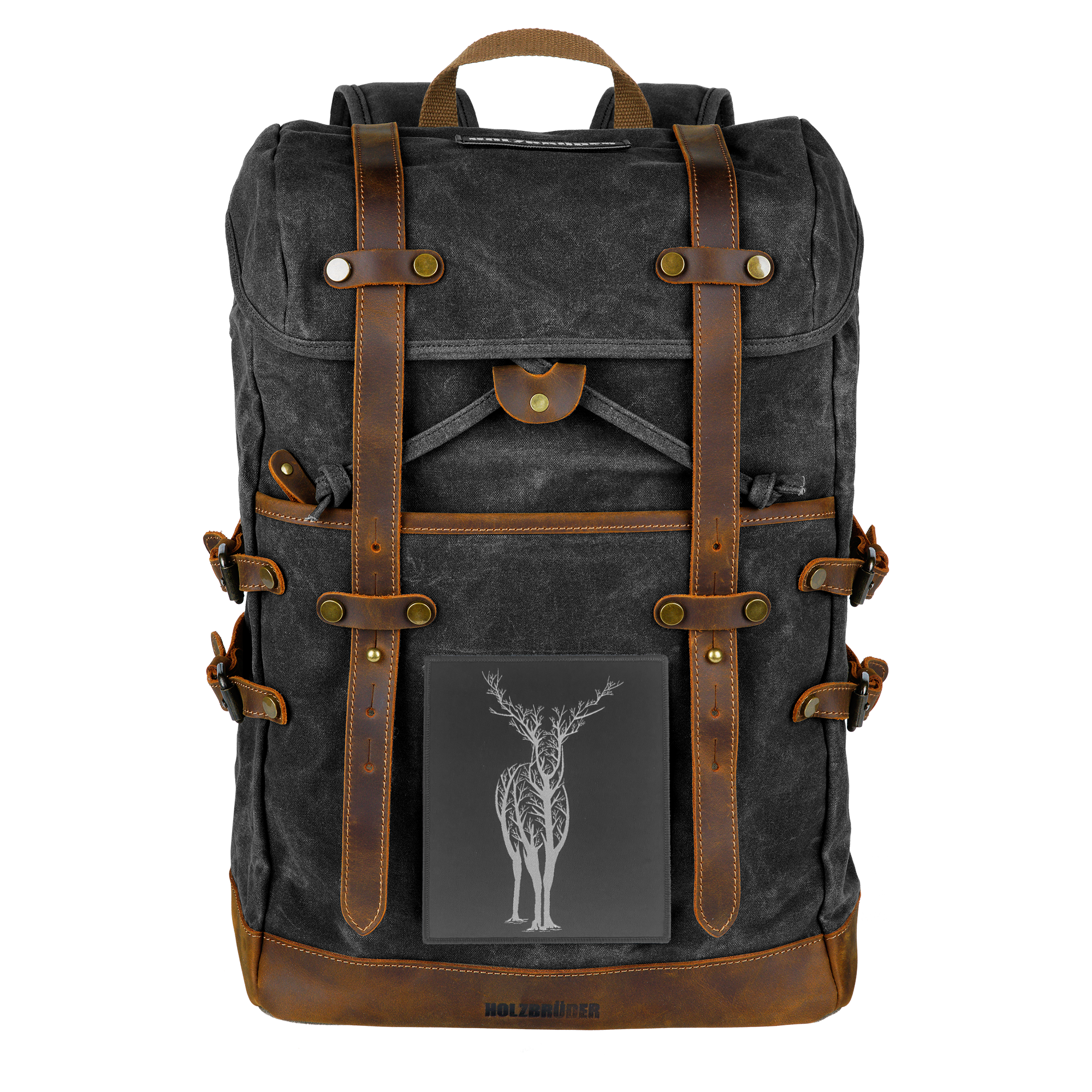 BIG PATCH Hirsch Äste (schwarzblau)