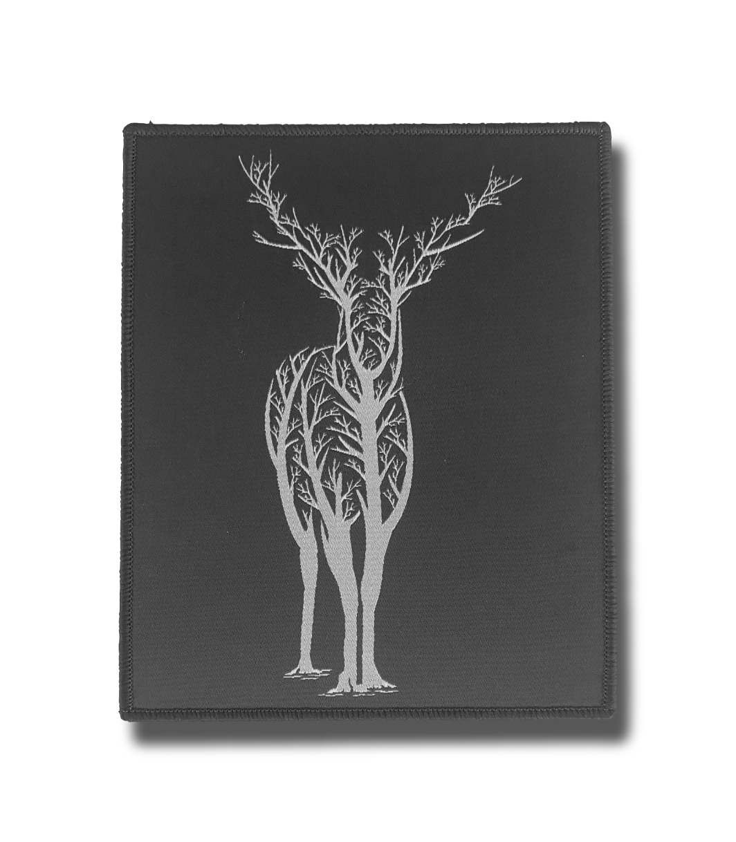 BIG PATCH Hirsch Äste (schwarzblau)