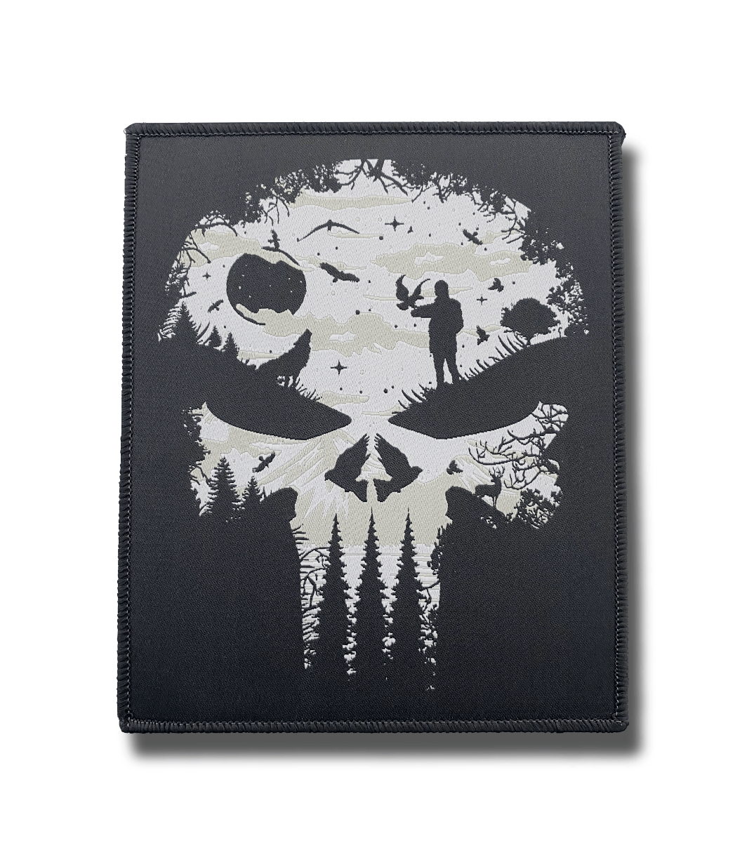 BIG PATCH Nature Skull (schwarzblau)