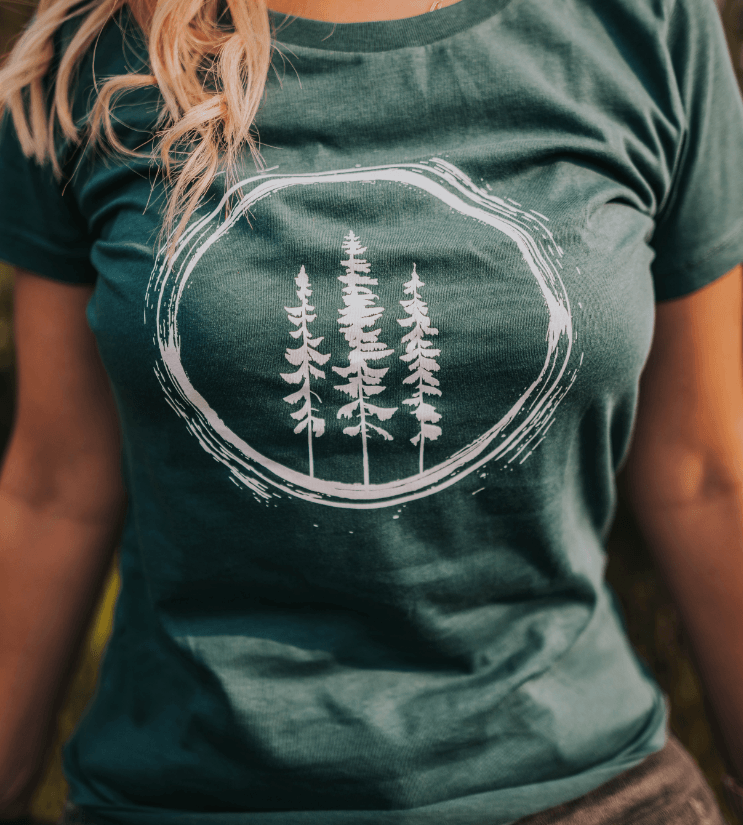 Fichten Kreis - Bio Damen Shirt