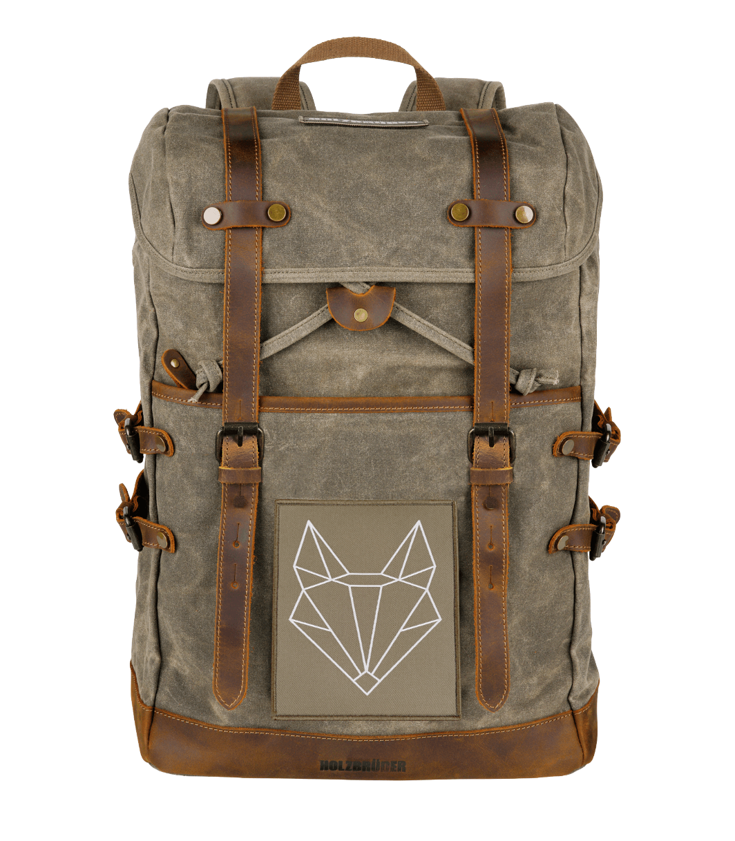 BIG PATCH Geo Fuchs (olivgrau)