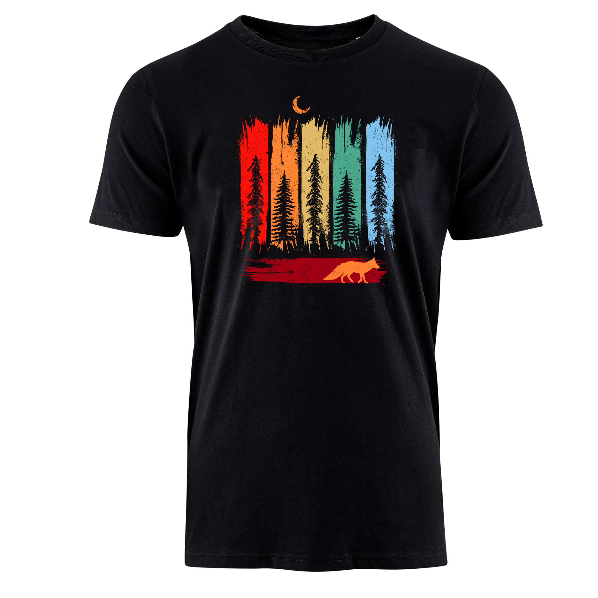 FUCHS IM WALD BUNT - Bio Herren Shirt
