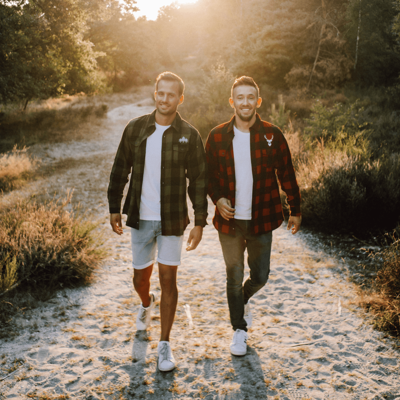 Holzbrüder® Unisex Flanellhemd - army/black