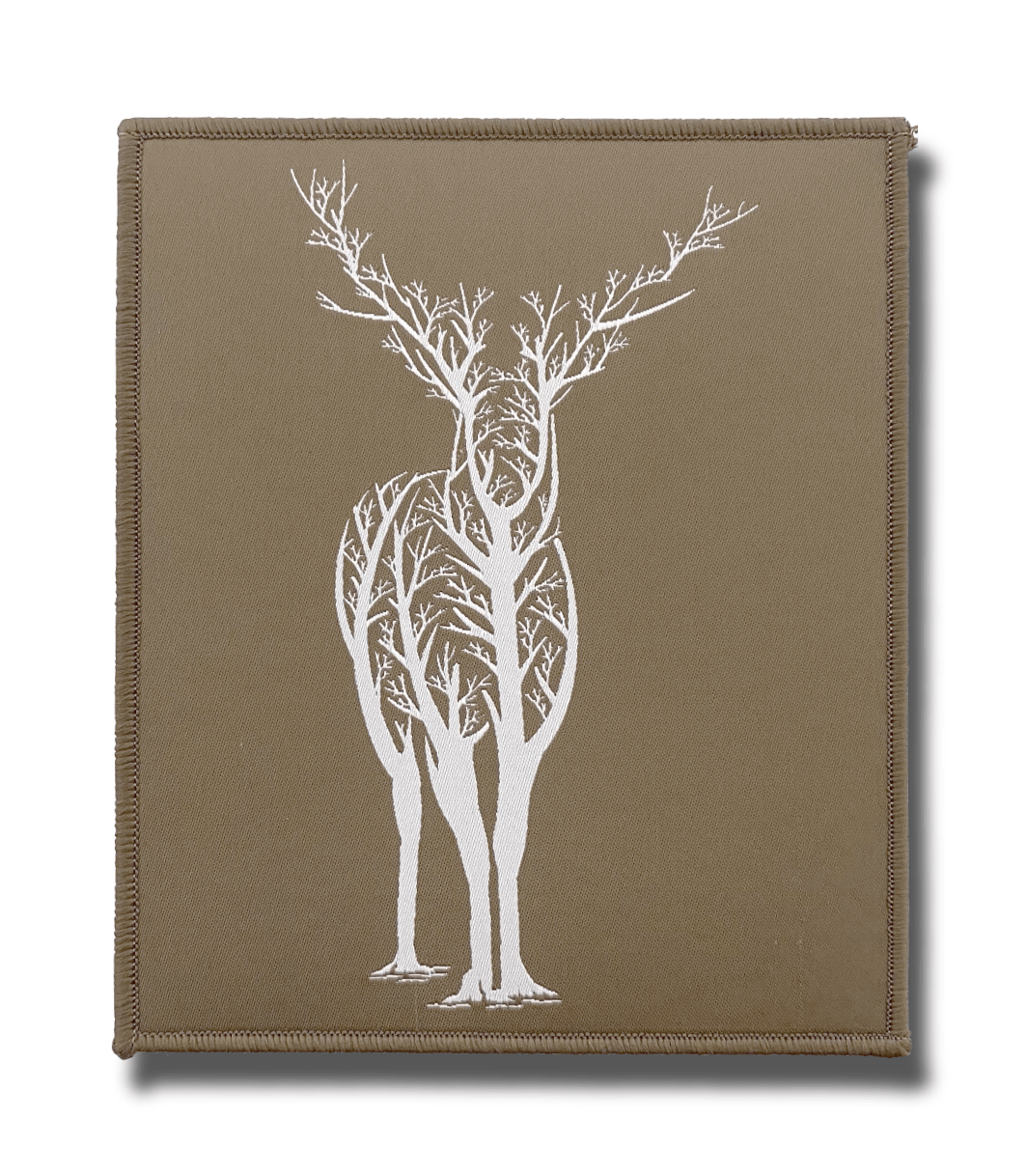 BIG PATCH Hirsch Äste (olivgrau)