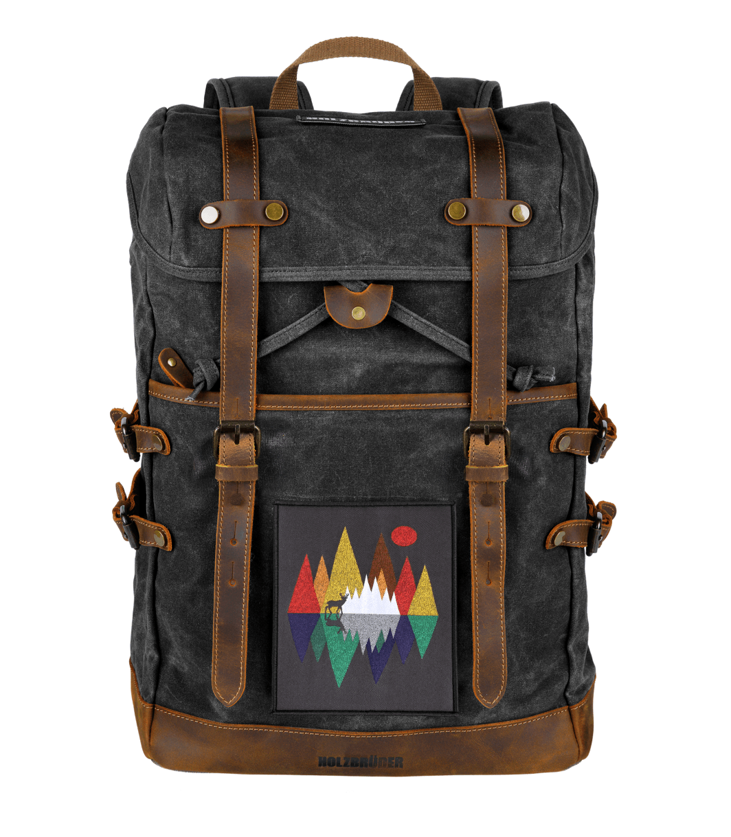 BIG PATCH Hirsch Geometrisch (schwarzblau)