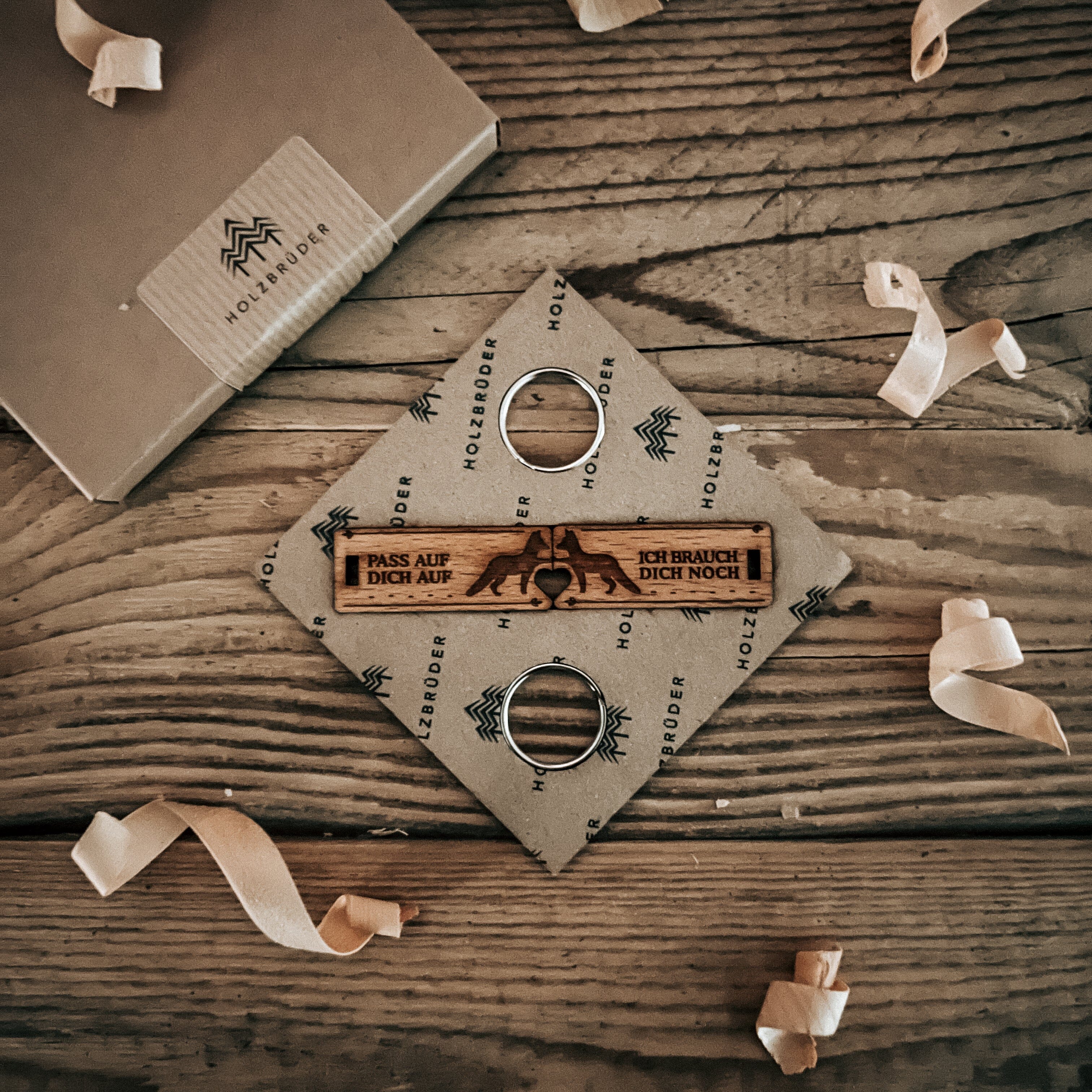 Fuchs Partner - Schlüsselanhänger (2 Anhänger)