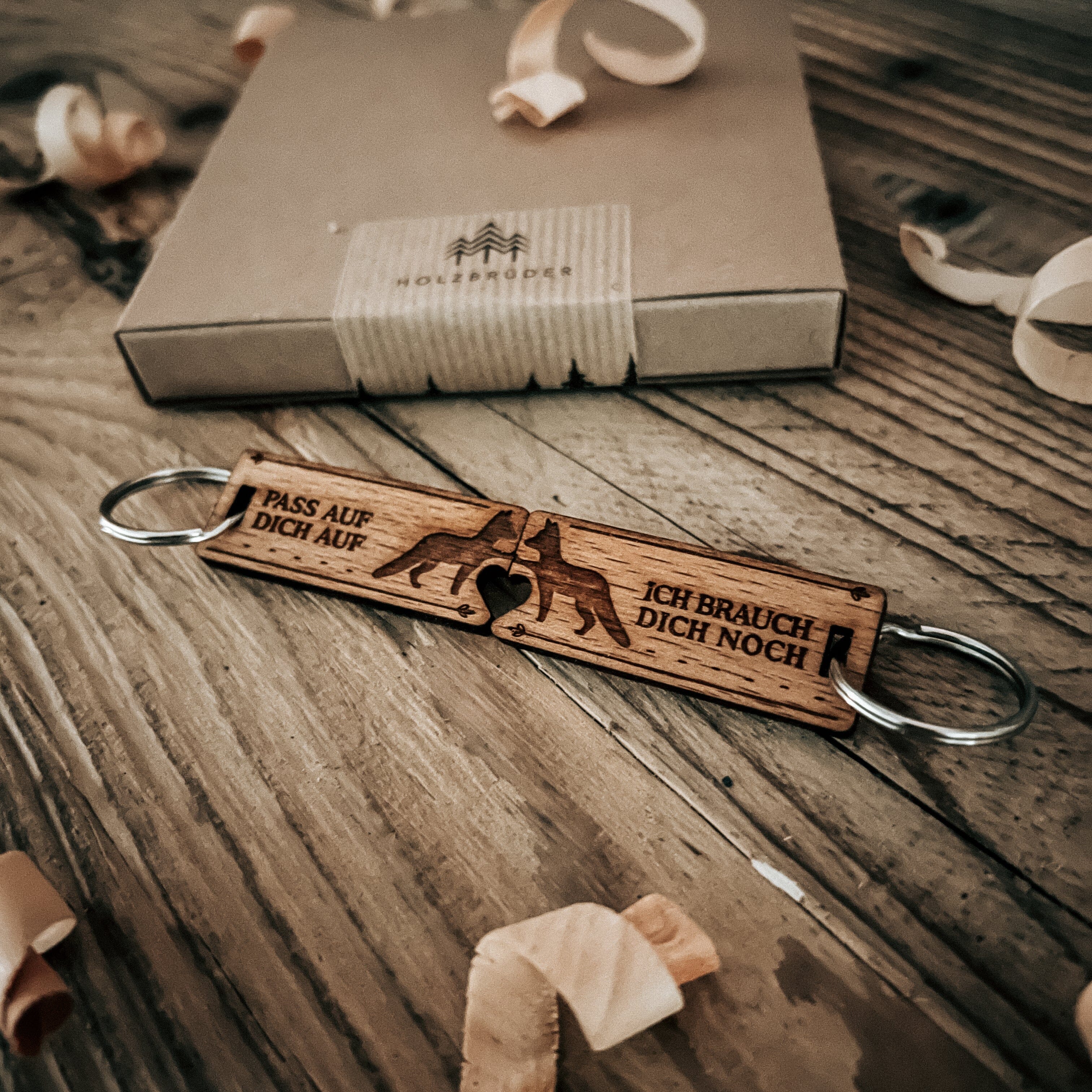 Fuchs Partner - Schlüsselanhänger (2 Anhänger)