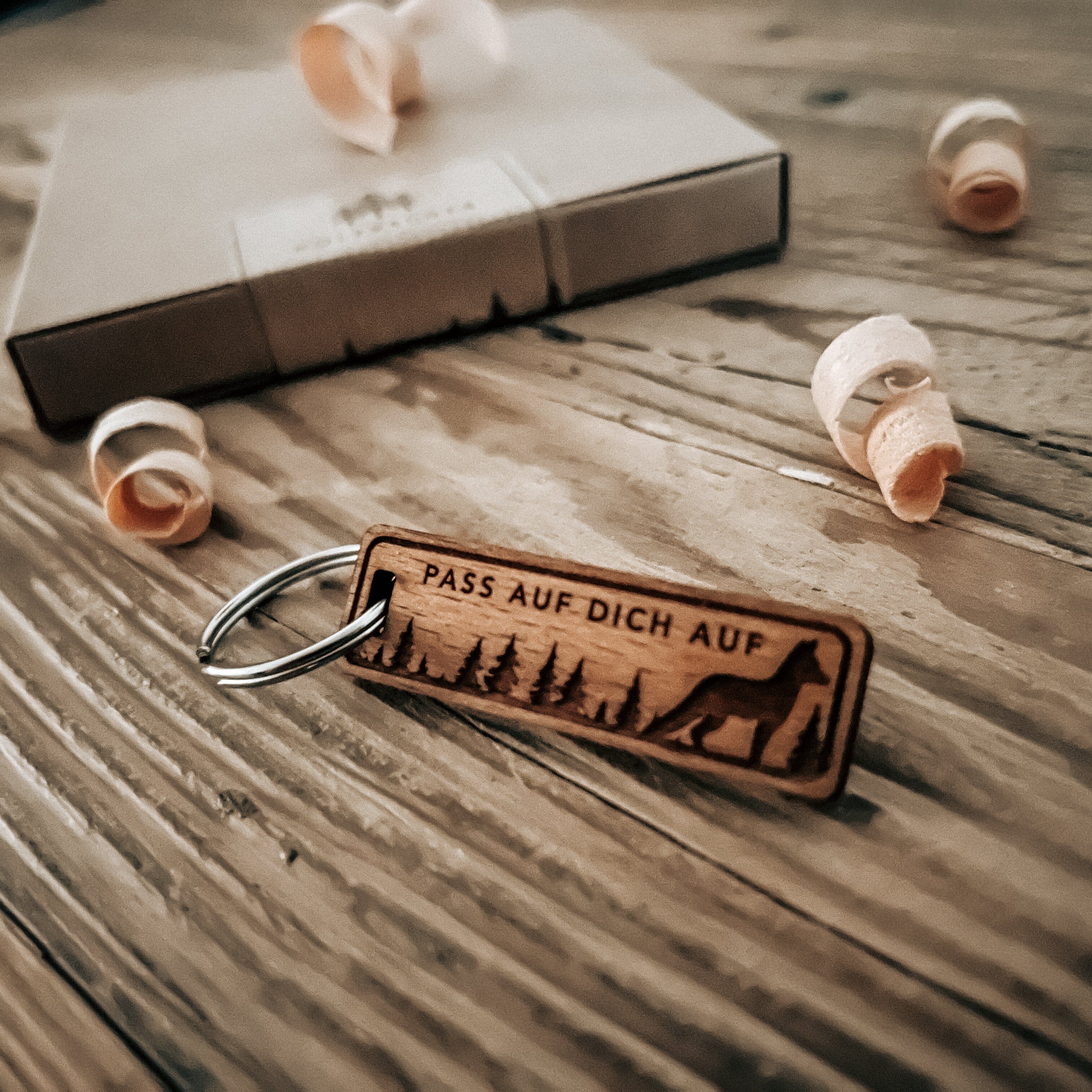 Pass Auf Dich Auf - Fuchs Im Wald Schlüsselanhänger