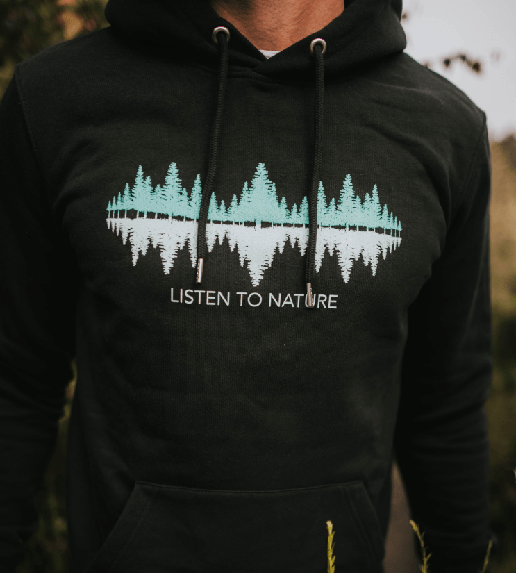 LISTEN TO NATURE - Bio Unisex Hoodie (PREMIUM)