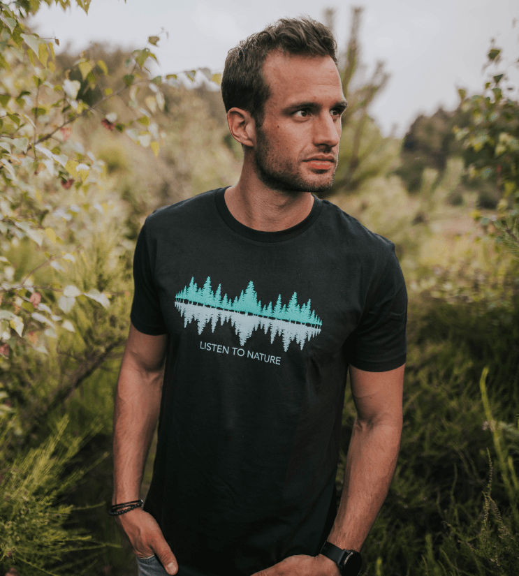 LISTEN TO NATURE - Bio Herren Shirt