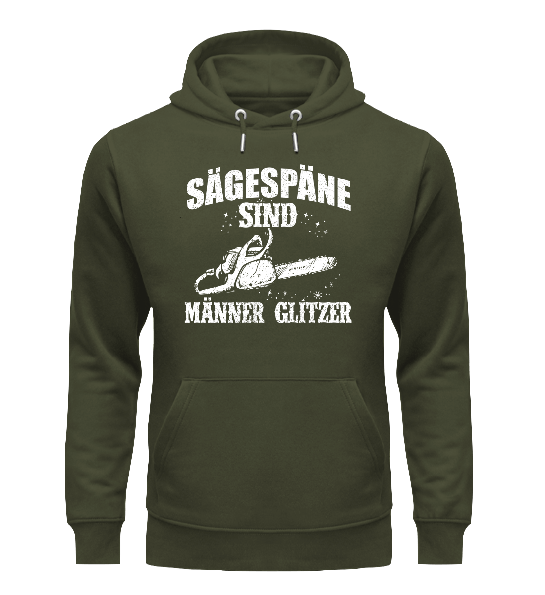 MÄNNERGLITZER KETTENSÄGE - Bio Unisex Hoodie (PREMIUM)