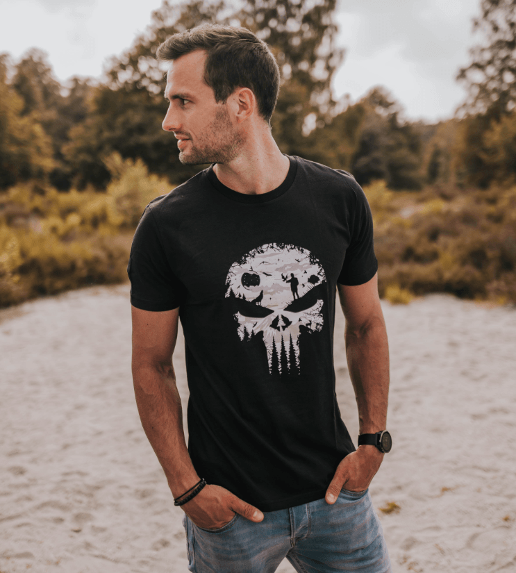Nature Skull - Bio Herren Shirt