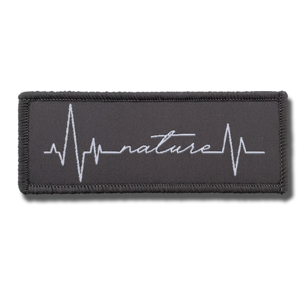 SMALL PATCH Nature Heartbeat (schwarzblau)
