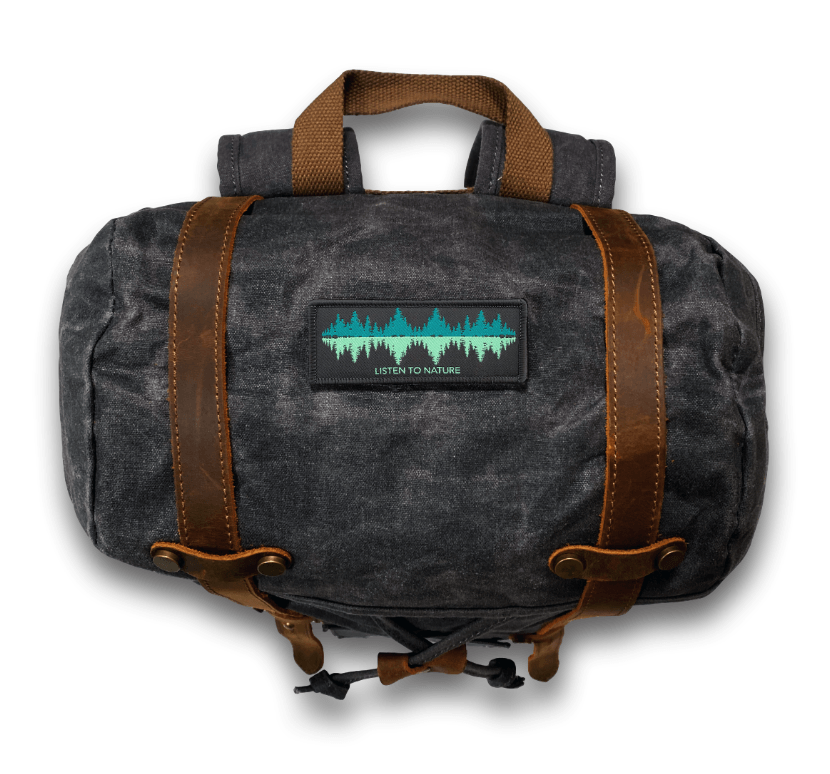 SMALL PATCH Listen To Nature (schwarzblau)